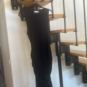 Michael Stars black ribbed long tank dress SZ XL